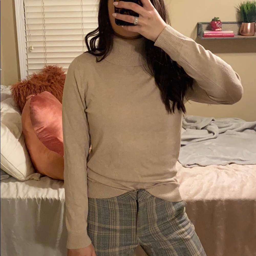 Calvin Klein Tan Turtleneck